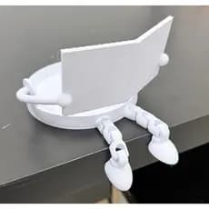 Porta Papel Higiênico com Pernas Articuladas Decoração Banheiro para sua casa