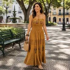 Vestido Indiano Longo Batik Bordado Moda Indiana Feminina Evangelica Modelo Exclusivo