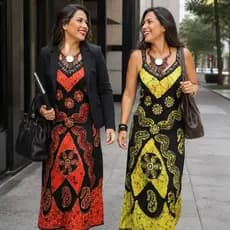 Vestido Indiano Longo Feminino Liso Hippie Pintado Bordado Moda Indiana Alça Decote V Tam. Único