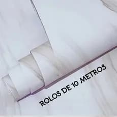 10 Metros Papel de Parede Adesivo Marmore Branco Fosco Auto Colante Lavavel para Sala Cozinha