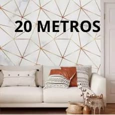 20 Metros Papel de Parede Zara Linha Gold Adesivo Auto Colante Lavavel Sala Quarto