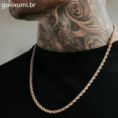 Colar Europeu Americano de Corrente de Torção Masculina Hip-Hop Trendy Chain Fashion Men Women