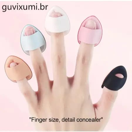 Mini Finger Puff Almofada De Ar para Concealer Foundation Maquiagem Polegar Ferramenta De Cosmética