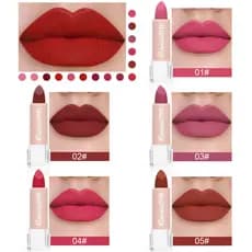 Batom Gloss Colors Matte Velvet Impermeável De Longa Duração 6 Cores