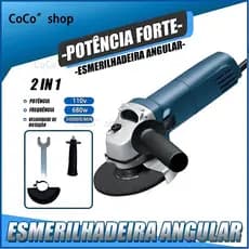 Esmerilhadeira Lixadeira Angular 680w 100mm 4.1/2 10000rpm Ecosen Envio em breve