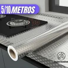 5/10/15  Metros Rolo Papel Adesivo De Alumínio 3D Impermeável Proteção Para Cozinha E Fogão
