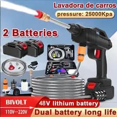lavadora de alta pressão bivolt portátil profissional sem fio recarregável original
