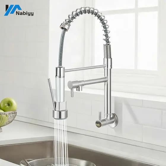 Torneira De Cozinha Gourmet Com Pulverizador De Parede Removível Torneira Gourmet Cozinha