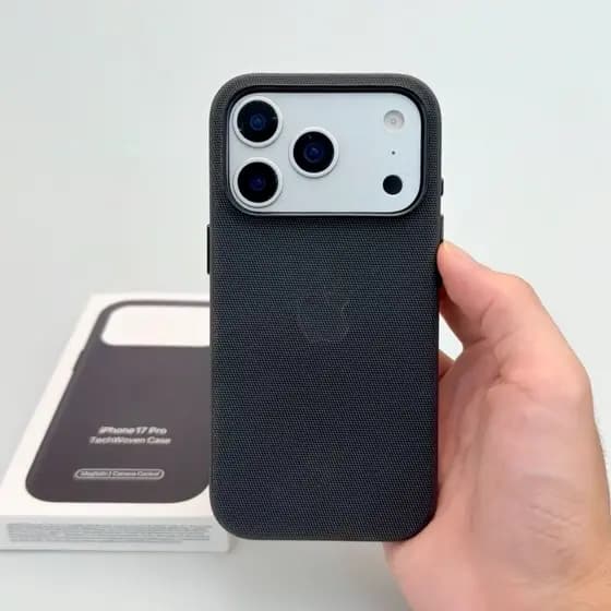 Capa Techtecido Para IPhone 17 Pro Max Dura De Alta Qualidade MagSafe Suporte Pop-up Carregamento Sem Fio