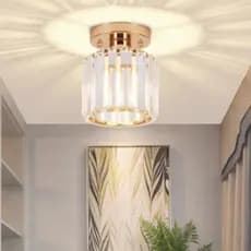 Lâmpada Led Moderna Para Corredor Com LumináRia De Teto De Cristal Para Corredor Varanda 3 Cores 85V-256V.