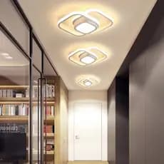 Luminaria teto moderna plafon led 3/1 lustre para quarto, sala, escritorio, corredor, cozinha.