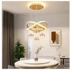 【3 Cores em 1】110V-220V Restaurante lustre sala de jantar luz  novo estilo simples cozinha luz quarto moderno simples