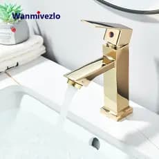 Torneira Para Bacia Quadrada De Cubo Único De Água Fria