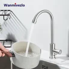 Torneira De Cozinha Gourmet Bancada De Alça Única-Água Fria