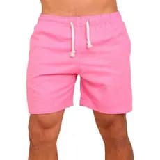 Bermuda Masculina Linho Estilosa Bermuda Casual Short Masculino Casual