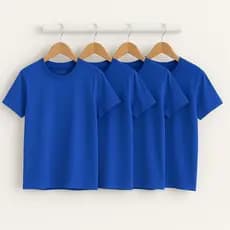 Kit 4 Camisetas Infantil 100% Algodão Unissex
