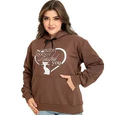 Blusa Feminino De Frio Moletom Flanelado Canguru Capuz Casual  Premium Quentinho Moda 2026