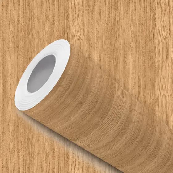 Papel de Parede Vinílico Madeira Clara Natural Fácil de Aplicar