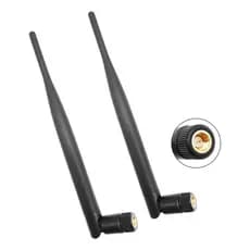 Antena Wi-Fi Externa 5dbi 915MHz Wireless Universal Roteador Modem Conector SMA RP-SMA Reforço Cobertura