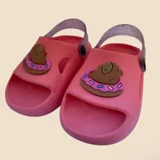 Sandália infantil para Meninas Chinelo nuvem  Capivara Papete confortável