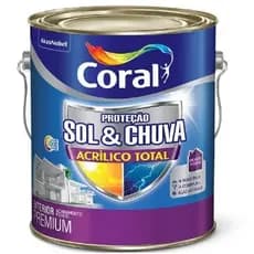 SOL&CHUVA ACRILICO TOTAL CORAL - 3.6 LITROS - BRANCO