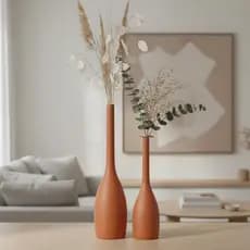 Vaso Garrafa Decorativo Colonial em Cerâmica Premium para Sala e Escritório