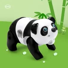 Urso Panda de Brinquedo Fujão que Anda acende Luz e toca Música Brinquedo musical