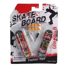 Mini Skate de Dedo Profissional Fingerboard 2 Unidades Conjunto Completo Com Ferramenta Brinquedo