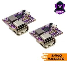 Mini carregador tipo C 3A módulo XL-UBC3.1 5V a 4.2V