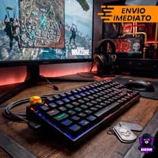 Keycap SKULL Gamer  Kit + Removedor de Teclas - Edição RGB