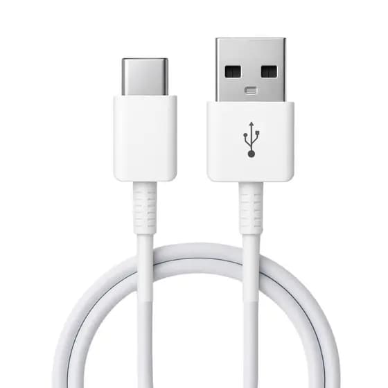 Cabo Carregador USB-C Branco Samsung Original A13 A14 A15 A16 A24 A25 A30 A31 A34 S24 Plus S25 Ultra