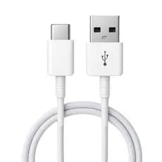 Cabo Carregador USB-C Branco Samsung Original A13 A14 A15 A16 A24 A25 A30 A31 A34 S24 Plus S25 Ultra