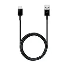 Cabo Carregador USB-C Preto Samsung 80cm Original A06 A07 A15 A16 A35 A36 A55 S24 S25 Ultra M35 M55