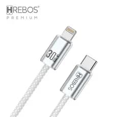 Cabo Lightning Hrebos Fast Charge Carregamento Rápido para iPhone 7 8 X XR 11 12 13 14