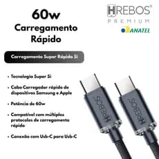 Cabo tipo C Para - Galaxy S25 S24 S23 S22 Galaxy A A06 A16 A26 A36 A56 iPhone 17 16 15