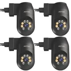 Kit 4 Câmera de Segurança Tomada Wi-fi Preto Interno - com App YOOSEE