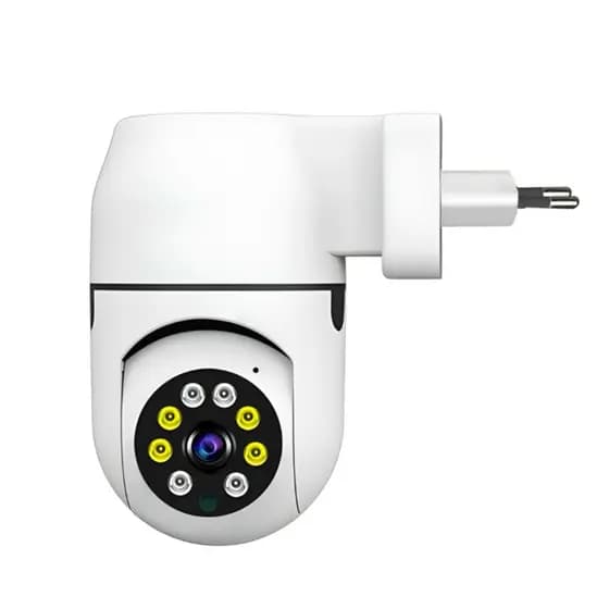 Câmera de Segurança Tomada Wi-fi Branco Interno - com App ICSEE