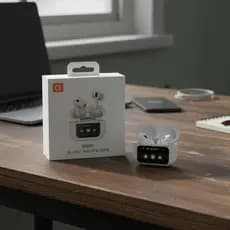Fone de Ouvido Sem Fio Bluetooth BT_43-Tela Inteligente com Controle Touch Cancelamento de Ruído ANC e Tipo-C