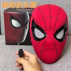 Capacete do Homem-Aranha piscando automático cos capacete de máscara tridimensional