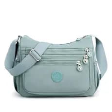 Senhoras saco do mensageiro multi-camada leve mãe de meia-idade moda Commuter saco Oxford pano grande capacidade multi-b