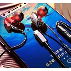 HIFI0113 fone de ouvido com fio jogo In-Ear telefone móvel computador PS5 Subwoofer com fio esportes fones de ouvido com