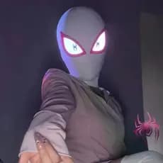 [Winkable] Máscara do Homem-Aranha Chapelaria Olhos Móveis Adulto Branco Cool Wink Máscara cos Bonito