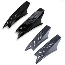 Cucrya Chifres Punk Scooter Moto Capacete Chifre Acessórios Para Arai Tanque Tubarão Yoh