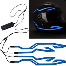 Cucrya Kit De Luz Para Capacete De Motocicleta , Adesivo LED Ciclismo , Noturna Equitação , Moto Bik