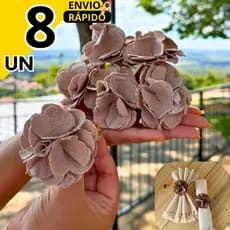Conjunto 8 UN Anéis Porta Guardanapos Premium Boho Perfeito para Mesa Posta em Festas e Celebrações.