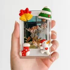 Porta Foto Fujifilm Instax Mini 11 12 Polaroid – Kit de Decoração 8 9 11 12 Mini Cristal com presente de natal