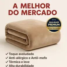 Cobertor Manta Casal Macia Leve Quentinha 2,00 x 1,80 m