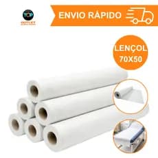 Kit 3/6/10 Lençol Hospitalar Descartável Papel Premium Maca 70x50M cada