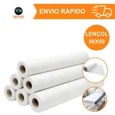 Kit 3/6/10 Lençol Hospitalar Descartável Papel Premium Maca 50x50M cada