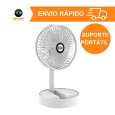 Mini Ventilador Dobrável com Suporte  P/ Celular